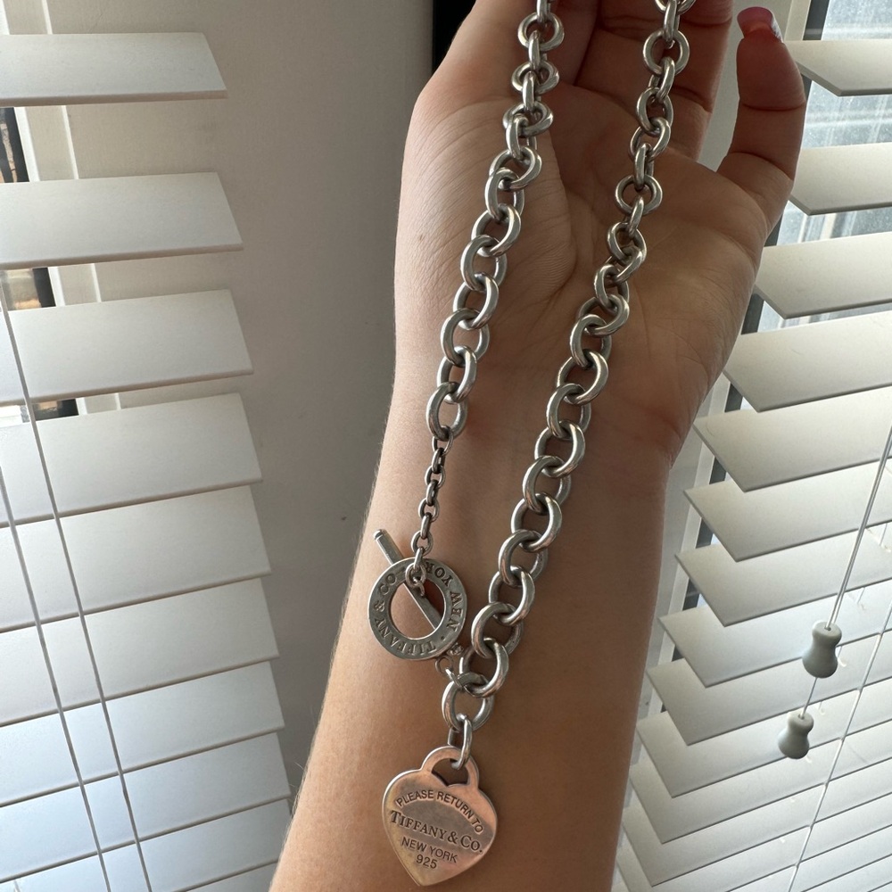 Tiffany heart tag toggle necklace